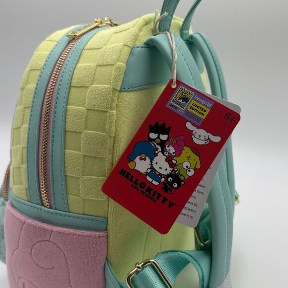 NWT-SDCC Limited Edition Sanrio/LF Hello Kitty & Friends Color Block Terry Cloth - Picture 6 of 9